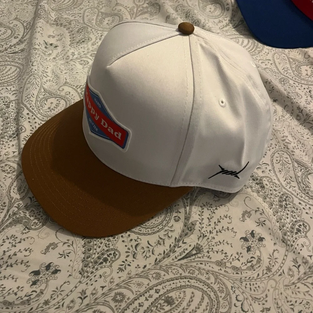 White and Brown Party Cap